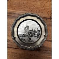 Тарелка оловянная