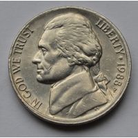 США, 5 центов 1988 г. Р