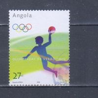 [700] Ангола 2004. Спорт.Летние Олимпийские игры.Гандбол. Гашеная марка.