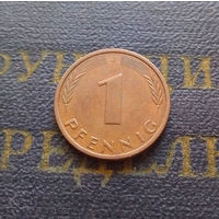 1 пфенниг 1991 (J) Германия ФРГ #41