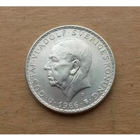 Швеция, 5 крон 1966 г., серебро 0.400, 100 лет конституционной реформе, Густав VI Адольф