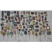 С РУБЛЯ/ шт. Коллекция. 100 импортных значков, фрачники. Микс, все разные.