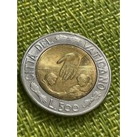 Ватикан 500 лира 1999 г