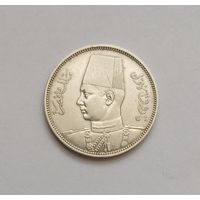 5 пиастров. 1939 г. 835пр., ( Король Фарук I 1922-1952 гг).Египет .