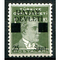 Французская подмандатная территория Хатай, Александретта (Турция) - 1939г. - Кемаль Ататюрк, тип III, 25 S - 1 марка - MNH с потрескавшимся клеем [Mi 11]. #4-W2-120-A-1