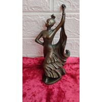 РЕДЧАЙШАЯ СТАТУЭТКА ТАНЦОВЩИЦА КАРМЕН МЕТАЛЛ СССР 50 - Е ГОДЫ ОДНА НА АУКЦИОНЕ Распродажа Коллекции !!! . Экспресс  Аукцион НЕ с рубля без МПЦ и прочего 3 ДНЯ  .Много лотов в продаже .
