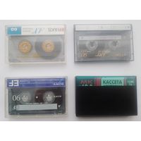 4 старых кассеты одним лотом с рубля