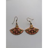 Серьги в технике Клуазоне