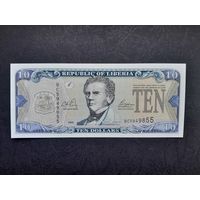 10 долларов 2003 года. Либерия. UNC. Распродажа