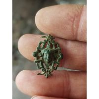 Красивая старинная накладка с ликом,с рубля