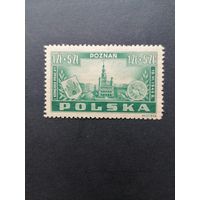 Польша 1945 Марка "Конгресс почтовых служащих Польши в Познани (Posen)" (чистая**) Mi.403 каталог 32.00 евро