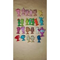 Фигурки на присосках, похожи на бонстики