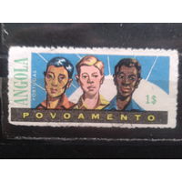 Ангола, колония Португалии, 1962. Марка для колонии, надпечатка "Рост населения"