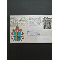 Польша 1987 Конверт с маркой 1986 года из серии "Праздник Марии небесной: восхищение монастырскими сокровищами местечка Ясной горы" (спецгашение 1987 года) Mi.3041