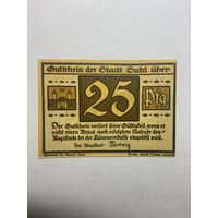 25 пфенингов (нотгельды) г. Германия.-1012