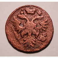 Деньга  1747 , перечекан  цифры 4