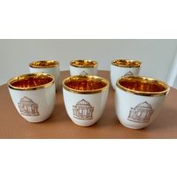 Набор 6 рюмок винтаж фарфор Чехословакия