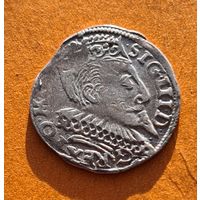 3 гроша 1596 год отличное состояние