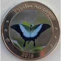 Западные Зондские Острова 1 доллар 2016 г. Бабочка