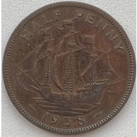 Великобритания 1/2 пенни 1938 г.