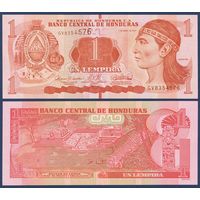 Гондурас, 1 лемпира 2022 г, P-96 (GV, вождь Лемпира, руины древнего города майя - Копан), UNC