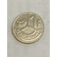 Бельгия 1 франк 1990