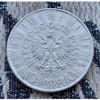 Польша 10 злотых 1935 года. Юзеф Пилсудский. Сторгуй за свою цену, предложи обмен!