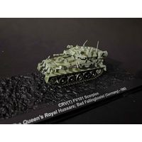 Модель в масштабе 1/72 CRV(T) FV101 Scorpion The Queen's Royal Hussars; Bad Fallingbostel Germany 1993