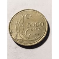 Турция 5000 лир 1994