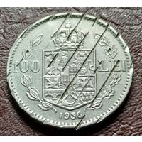 Румыния 100 леев, 1936   ГАШЁНЫЕ    ( 1-10-2 )