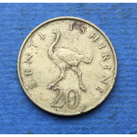 Танзания 20 центов 1966