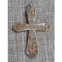 Крестик православный, самодельный,  окопное творчество.