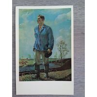 Соцреализм. Дейнека. Тракторист. 9Х14