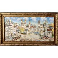 Радевич Л.И "Смоленская улица", 2013г. Х/М. 40,5х71 см.