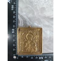 Икона Плашка, Николая Чудотворца, 19 век, Оригинал, с рубля, без мнц!