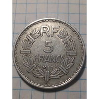 5 франков Франция 1947 год