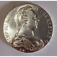 Талер 1780 Мария Терезия - рестрайк ярчайшее состояние