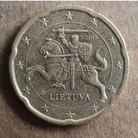 Литва 20 евроцентов 2015 г.,  KM# 209