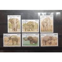 Лаос. 1997 год. Фауна. Слоны (1307)