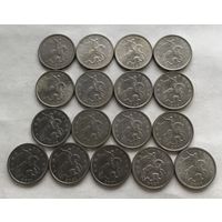 Российская Федерация сборный лот 5 копеек - 17 штук