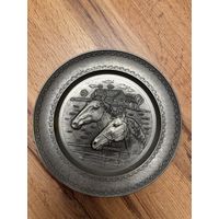 Тарелка оловянная