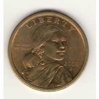 1 доллар США Сакагавея 2000 г. "D" г.