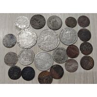 Лот серебрушек. 22 монетки