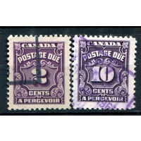 Канада - 1935/65г. - цифры - 2 марки - гашёные. #3-WB-98-B-2