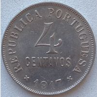 Португалия 4 сентаво 1917 г.