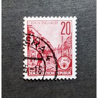 Марка ГДР 1957 год Стандартный выпуск