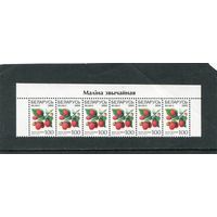 Беларусь 2004. Стандарт. Ягоды. Малина обыкновенная. Верхняя сцепка листа