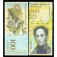 Венесуэла 100000 / 100.000 боливаров 2017 год, P100b2, светлая 100, UNC
