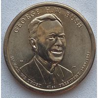 США 1 доллар 2020 г. 41-й Президент Джордж Буш