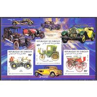 1984 Джибути 424-426/B108 История первых автомобилей  MNH